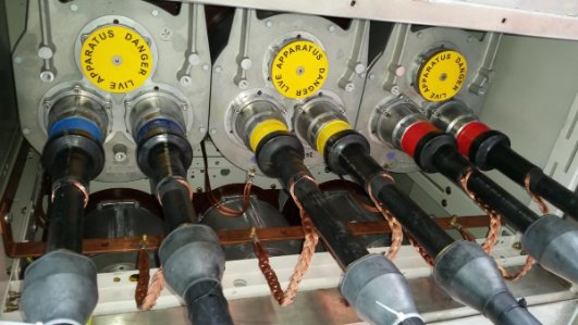 Pfisterer Size 3 Terminations Into Rail Feeder Substation With Siemens Switchgear